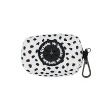 Load image into Gallery viewer, Polka Pup Poop Bag Holder - Black / White
